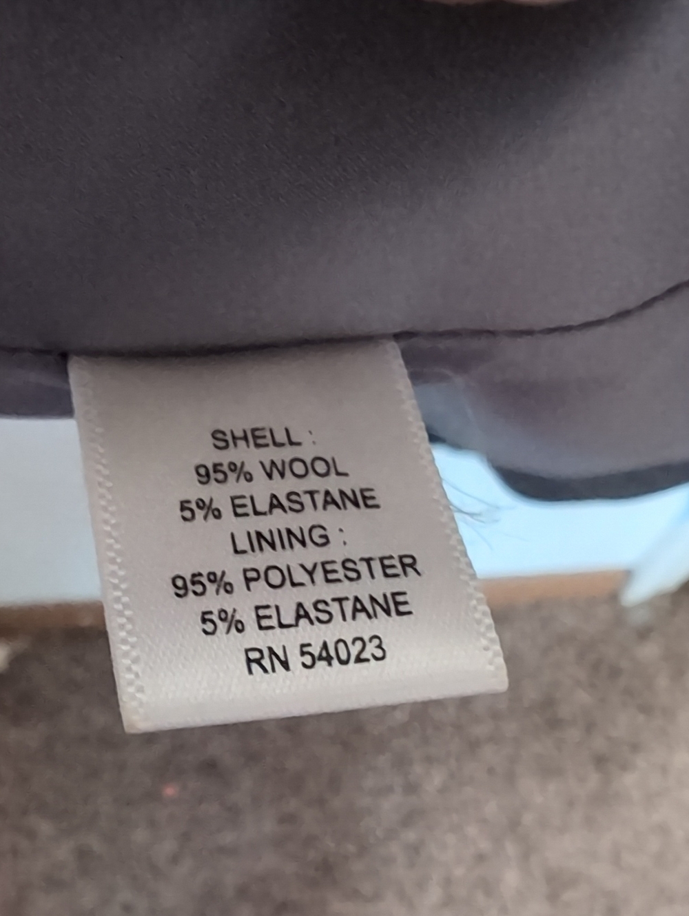 Banana Republic Grey Wool Blend Vneck Shift Dress Size 6 - Picture 3 of 4